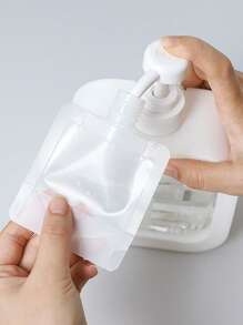 4pcs Portable Travel Cosmetic Refillable Bottles For Lotion, Shampoo, Conditioner, Etc. - Clear - View 5