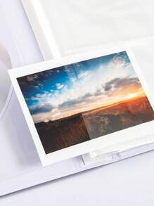 1pc 3-Inch Heart-Shaped Photo Album (Can Hold 64 Pieces Of 3-Inch Photos) - Pink - View 3