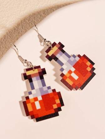 像素藥水瓶耳墜