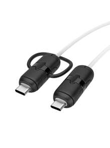 Bộ bảo vệ cáp dữ liệu chống đứt 2 chiếc bằng silicon - màu đen - Xem 2