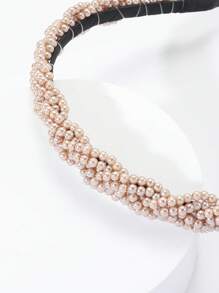 Diadema con diseño de perla artificial