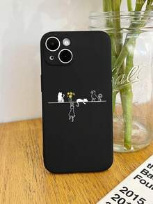 Cat Pattern Phone Case - Multicolor - View 2