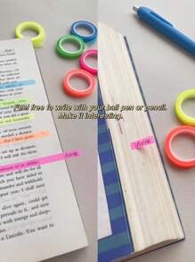 5 cuộn 0.6mm Hỗn Hợp Màu Sắc Trong Suốt Giấy Dán, Đơn Giản Đa năng Băng Washi Cho Thủ Công DIY, Viết Nhật Ký, Đánh Dấu Trang - Nhiều màu - Xem 5