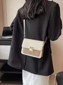 鱷魚壓紋方包迷你翻蓋 - 查看 4