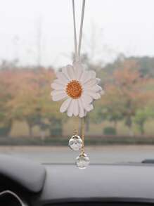 1pc Flower Design Car Hanging Ornament - Multicolor - View 1