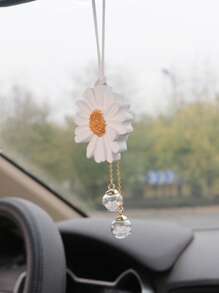 1pc Flower Design Car Hanging Ornament - Multicolor - View 2