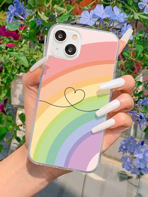 彩虹条纹手机壳