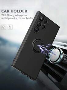 防摔素色手機殼 - 黑色 - 查看 3