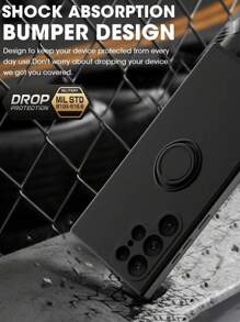 防摔素色手機殼 - 黑色 - 查看 6