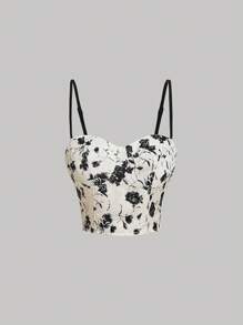 SHEIN MOD Floral Print Cami Top - Multicolor - View 1