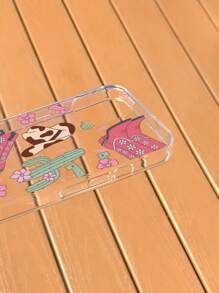 Western Cowboy Hat Pattern Clear Phone Case - Multicolor - View 3