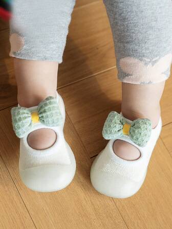 Chicas Zapatos con diseño de lazo antideslizante dulce