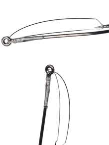 10 chiếc móc câu bằng thép carbon - Bạc - Xem 3