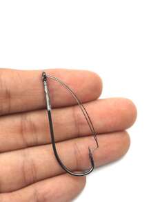 10 chiếc móc câu bằng thép carbon - Bạc - Xem 10