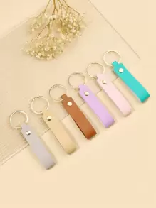 6 piezas Llavero con decoración de tachuelas minimalista, accesorios de coche casuales, colgante para bolso, mochila para la escuela, ideas de regalo de Navidad lindas góticas y de estilo Y2K - Multicolor - Ver 1