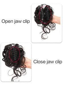 Tóc Xoăn Ngắn Tổng Hợp Búi - Màu nâu Sô-cô-la - Xem 3