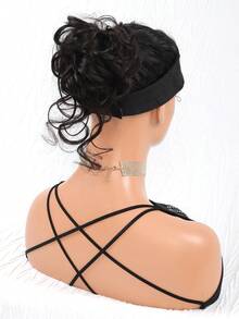 Tóc Xoăn Ngắn Tổng Hợp Búi - Màu nâu Sô-cô-la - Xem 6