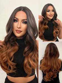 Long Body Wave Synthetic Wig - Ombre - View 1