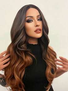 Long Body Wave Synthetic Wig - Ombre - View 3