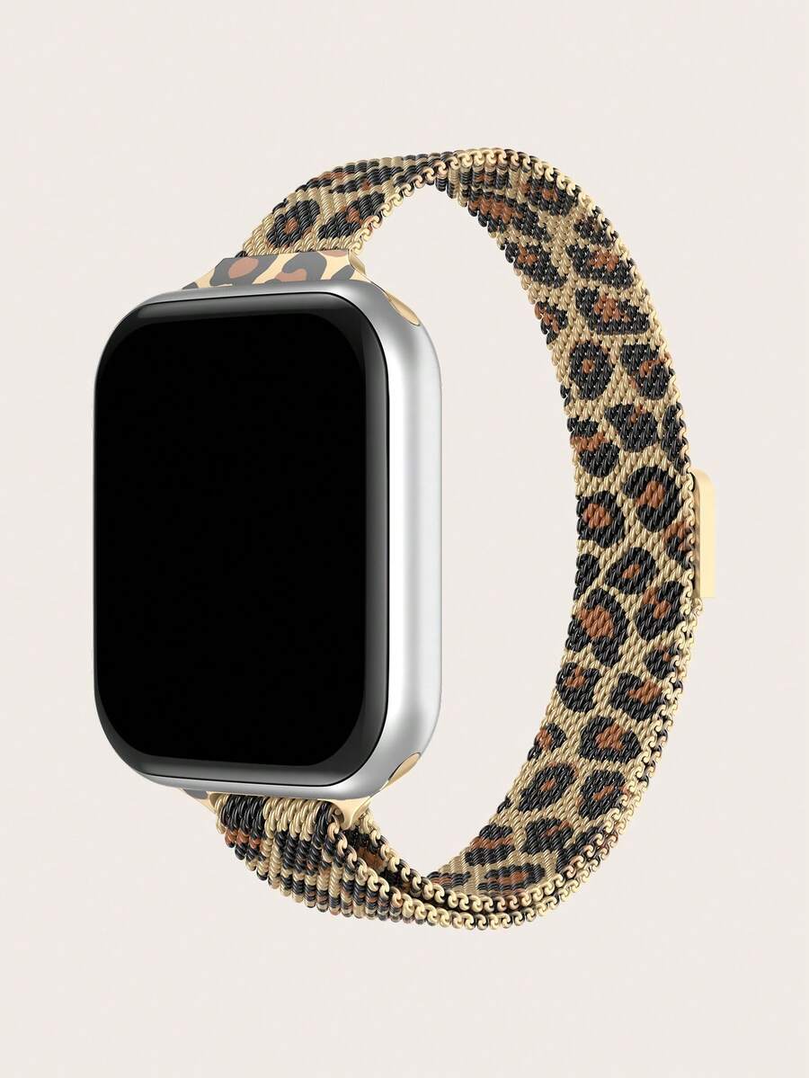豹紋磁性網紗錶帶適用於Apple Watch - 彩色 - 查看 1