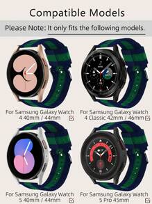 Dây đeo đồng hồ sọc tương thích với Samsung Galaxy Watch 5/4 - Nhiều màu - Xem 3