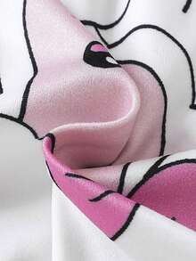 SHEIN Baby Cartoon Graphic Puff Sleeve Romper - Multicolor - View 6