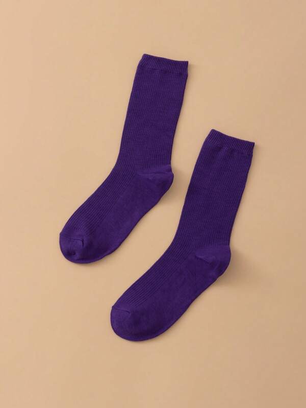 1 Pair Women's Casual & Business Daily Wear Slouch Socks, Outdoor Walking Travel Versatile, Fall Socks