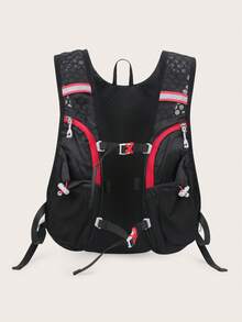 Letter Graphic Running Bag - Black - View 2