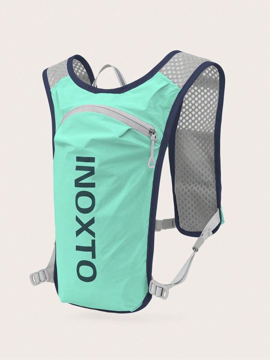 1pc Letter Graphic Lightweight Running Bag - Green - View 1