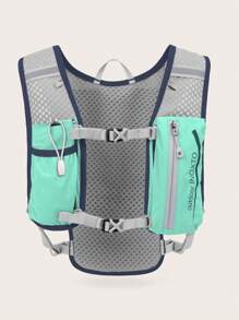 1pc Letter Graphic Lightweight Running Bag - Green - View 2