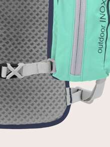 1pc Letter Graphic Lightweight Running Bag - Green - View 3