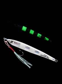 Goture 1入組銀色鯛魚拖釣餌金屬緩降垂直拖釣餌,發光沉降型平底餌釣鈎,適用於海水釣魚60g / 80g / 100g / 150g(2.12oz / 2.82oz / 3.53oz / 5.29oz) - 銀色 - 查看 7