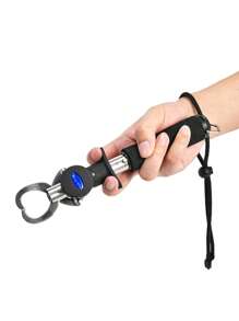 1入組不銹鋼魚唇鉗帶40磅/18公斤秤和31.5英寸/80厘米捲尺 - 黑色 - 查看 2