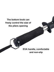 1入組不銹鋼魚唇鉗帶40磅/18公斤秤和31.5英寸/80厘米捲尺 - 黑色 - 查看 4