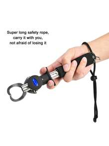 1入組不銹鋼魚唇鉗帶40磅/18公斤秤和31.5英寸/80厘米捲尺 - 黑色 - 查看 6