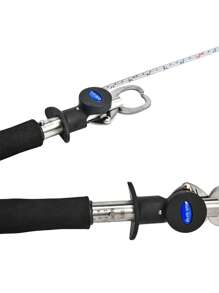 1入組不銹鋼魚唇鉗帶40磅/18公斤秤和31.5英寸/80厘米捲尺 - 黑色 - 查看 7