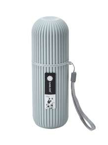 便攜式旅行牙刷杯、旅行牙刷盒、輕便商務盥洗杯整理器適合旅行和日常使用盥洗用品化妝包洗漱包化妝包收納包女士郵輪必備防水 - 綠色 - 查看 1