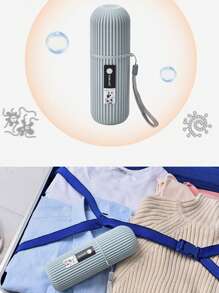 便攜式旅行牙刷杯、旅行牙刷盒、輕便商務盥洗杯整理器適合旅行和日常使用盥洗用品化妝包洗漱包化妝包收納包女士郵輪必備防水 - 綠色 - 查看 9