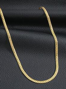 1pc European and Americana Punk Style Hip-hop 6 MM Stainless Steel Full Body Chain Necklace For Men Street-style Cool Jewelry Accessory