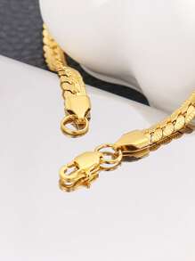 1pc European and Americana Punk Style Hip-hop 6 MM Stainless Steel Full Body Chain Necklace For Men Street-style Cool Jewelry Accessory