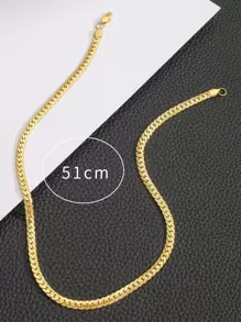 1pc European and Americana Punk Style Hip-hop 6 MM Stainless Steel Full Body Chain Necklace For Men Street-style Cool Jewelry Accessory