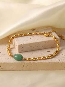 石頭裝飾手環 - 彩色 - 查看 1