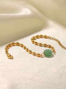 石頭裝飾手環 - 彩色 - 查看 2