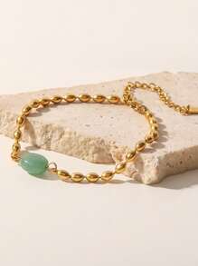 石頭裝飾手環 - 彩色 - 查看 4