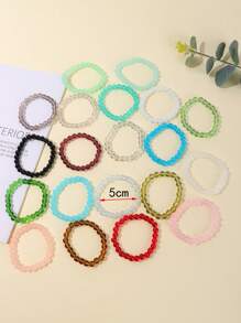 Bộ 20 Vòng Tay Đính Hạt Đơn Giản - Nhiều màu - Xem 3