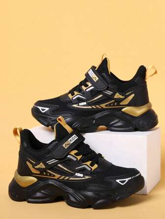 Zapatillas de running casuales y transpirables de malla para niños, aptas para primavera, otoño y todas las estaciones