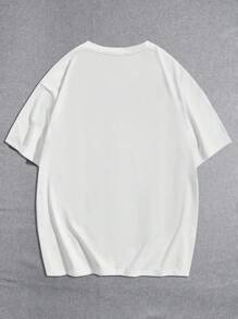 Manfinity RebelGame Men Cartoon Graphic Tee - White - View 2