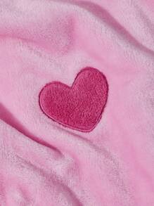 SHEIN X Care Bears Rainbow & Cartoon Embroidered Wearable Blanket - Pink - View 10