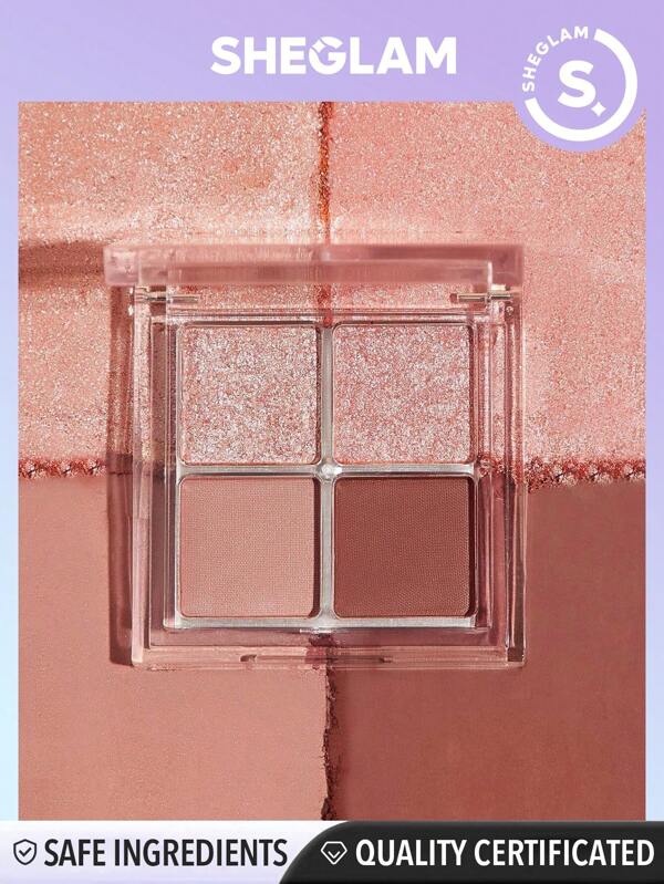 SHEGLAM Cosmic Crystal Eyeshadow QuadSpellbound 4Clolor Matte Glitter