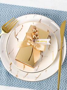 10入組蝴蝶結裝飾禮物盒 - 香檳色 - 查看 2